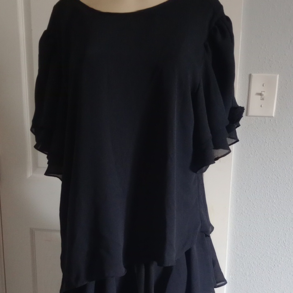 Samantha  Black Elegant Black Women's Dress